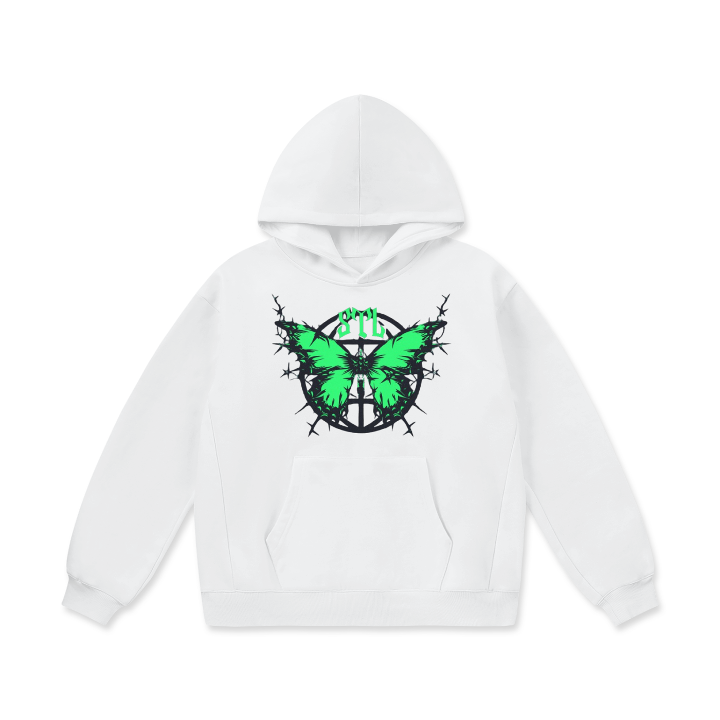 BROKNCITY "314 Butterfly" Oversized Heavyweight Hoodie