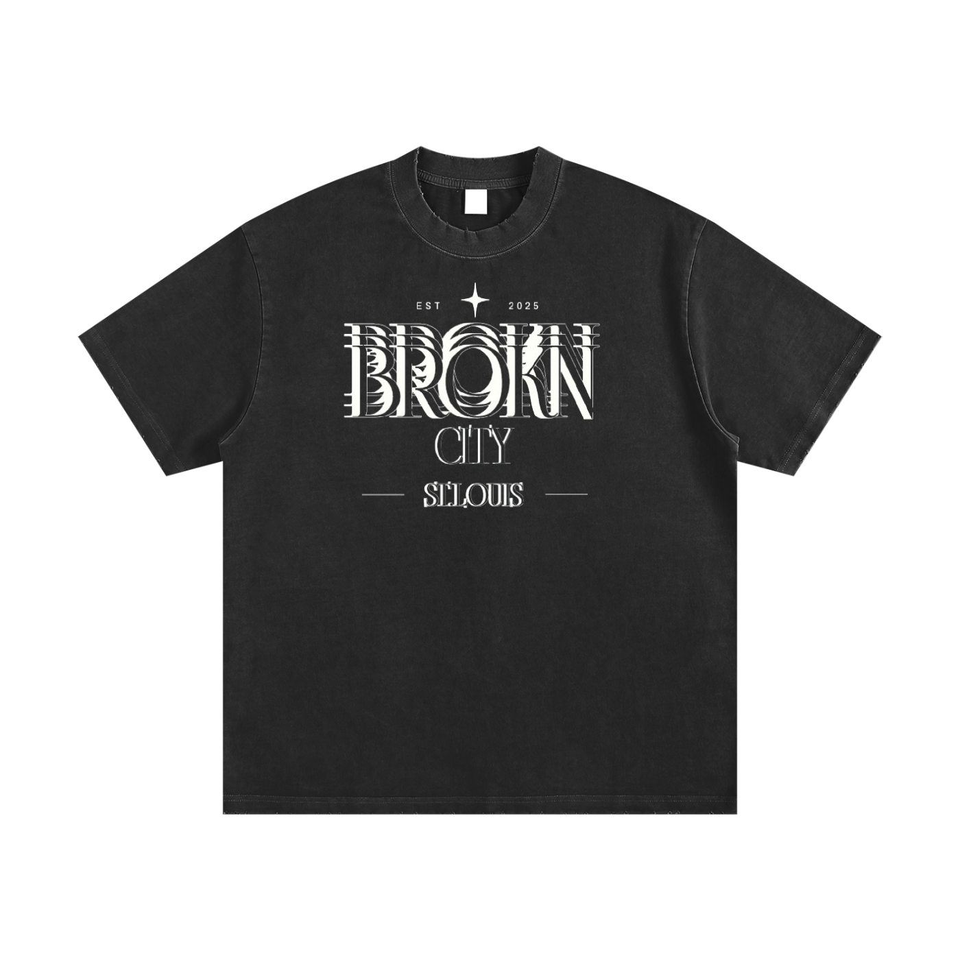 BROKNCITY STL Heavyweight Vintage Tee