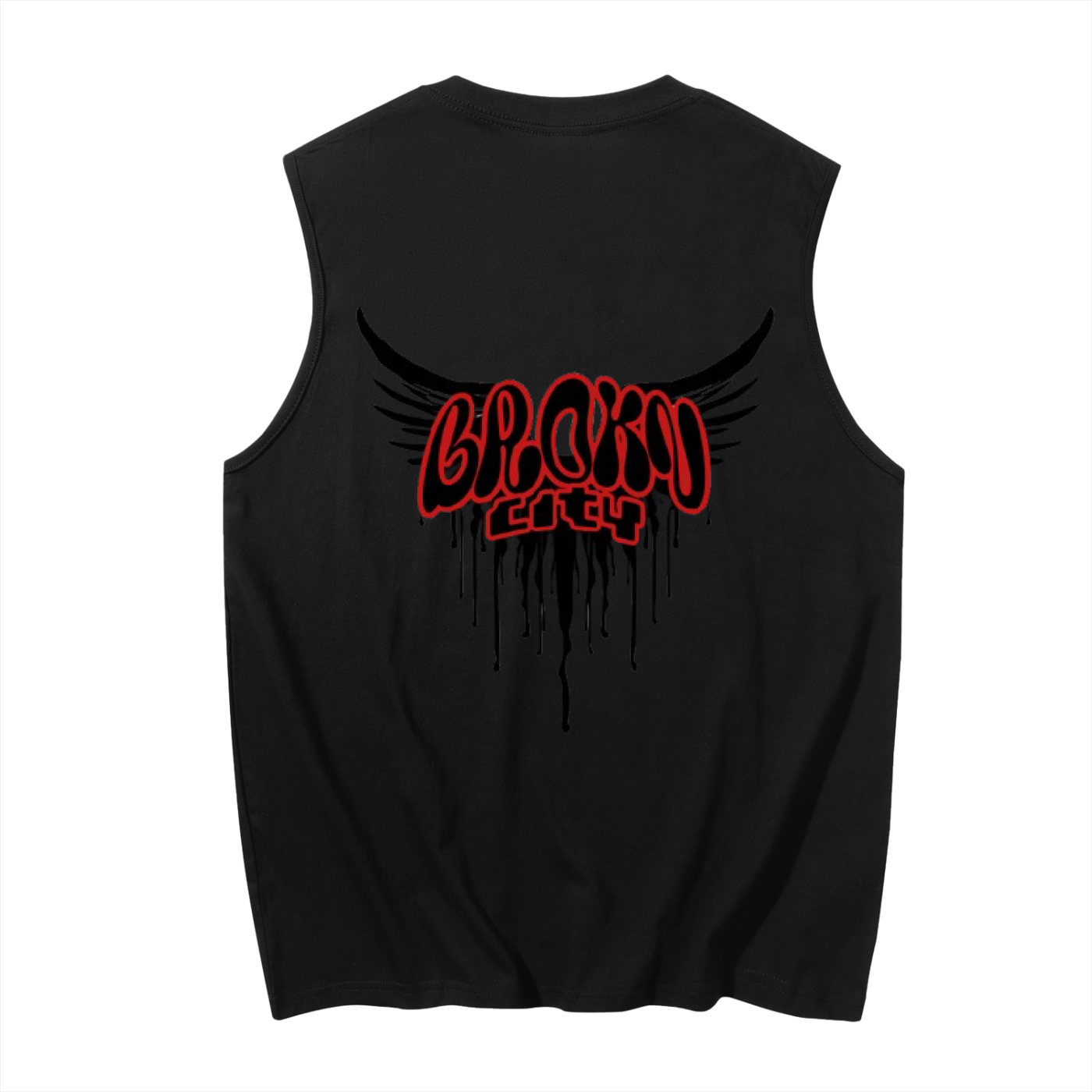 BROKNCITY Workout Wing Tank Top