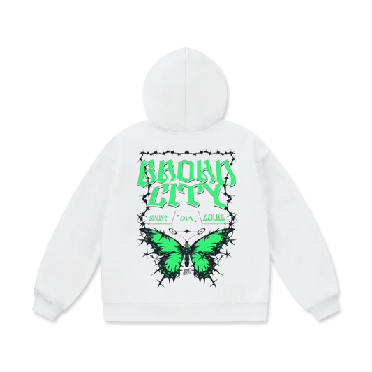 BROKNCITY "314 Butterfly" Oversized Heavyweight Hoodie