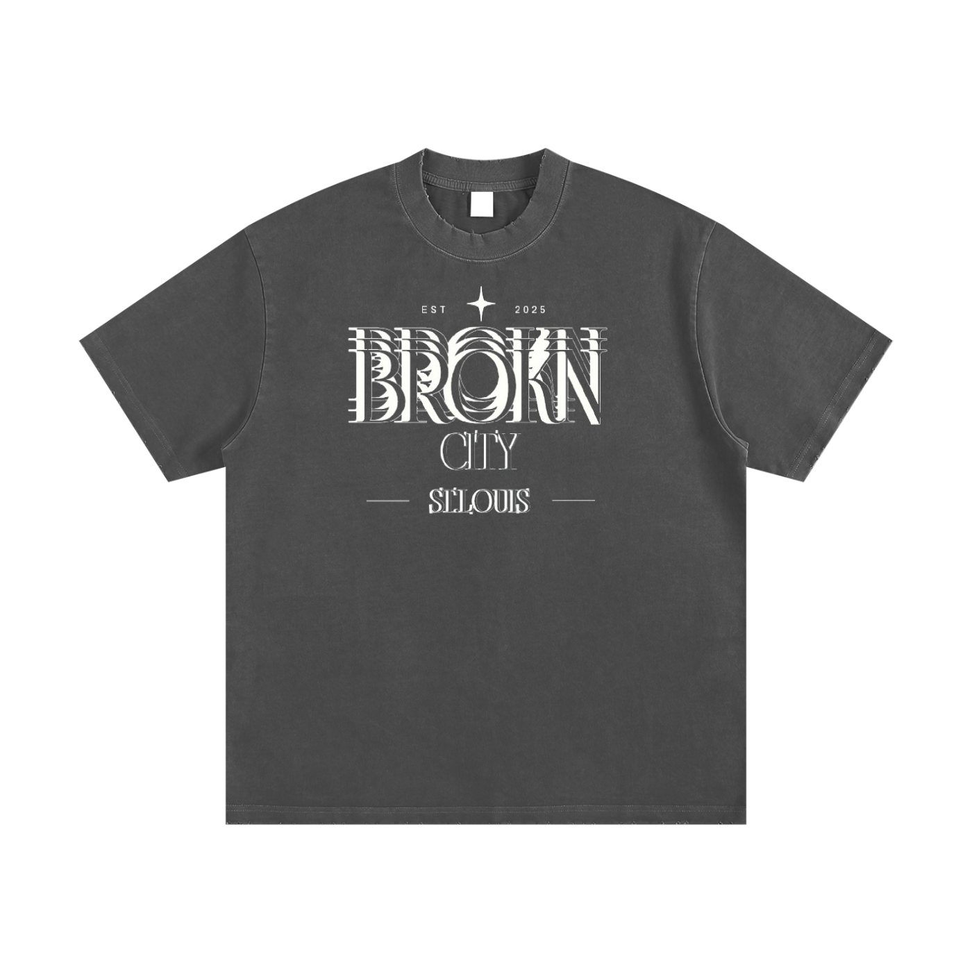 BROKNCITY STL Heavyweight Vintage Tee