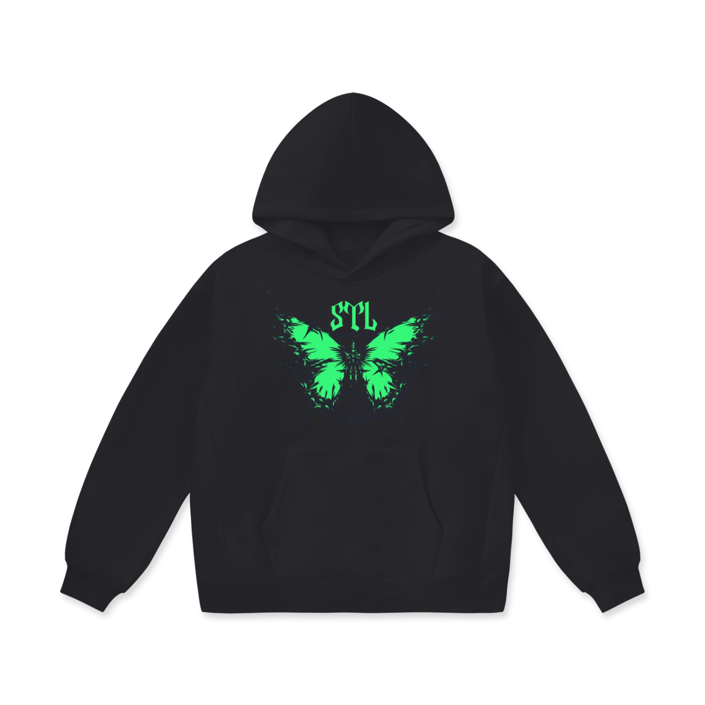 BROKNCITY "314 Butterfly" Oversized Heavyweight Hoodie