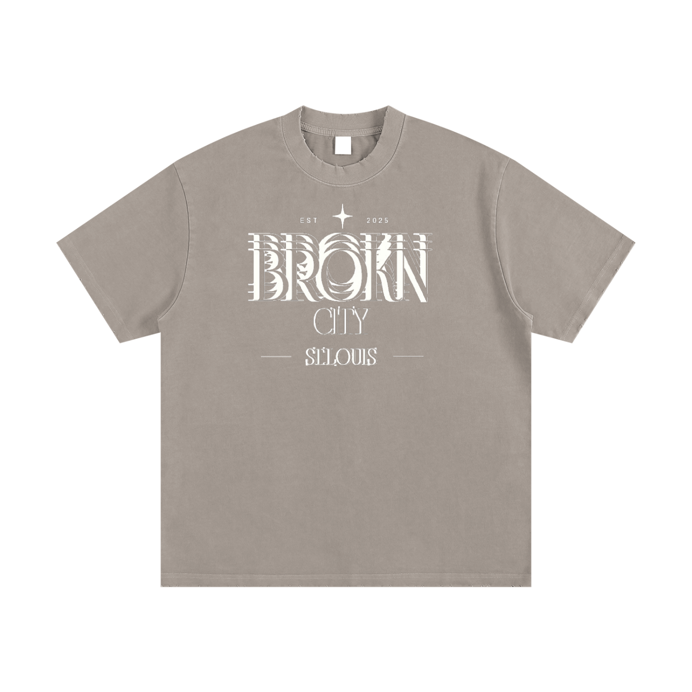 BROKNCITY STL Heavyweight Vintage Tee