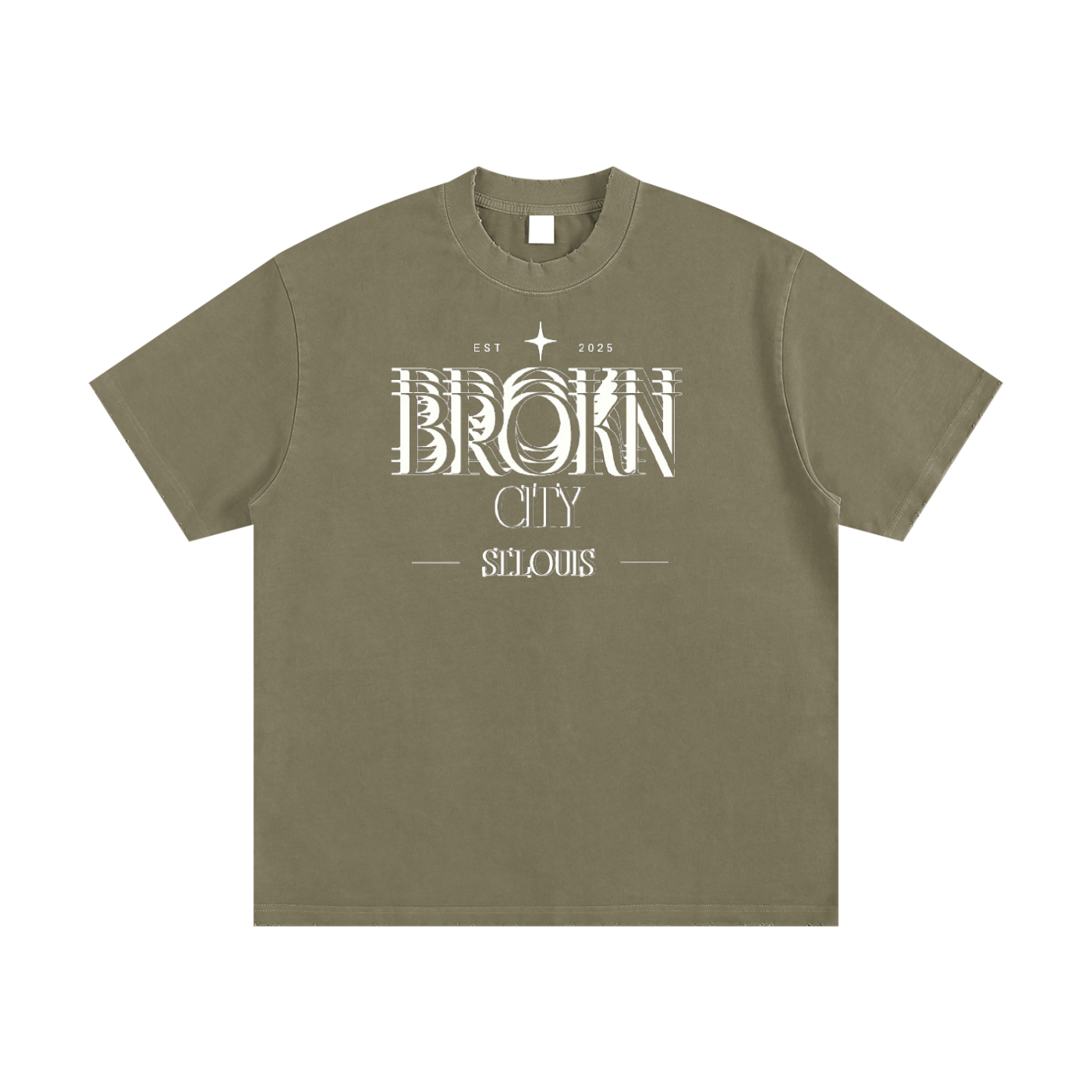 BROKNCITY STL Heavyweight Vintage Tee