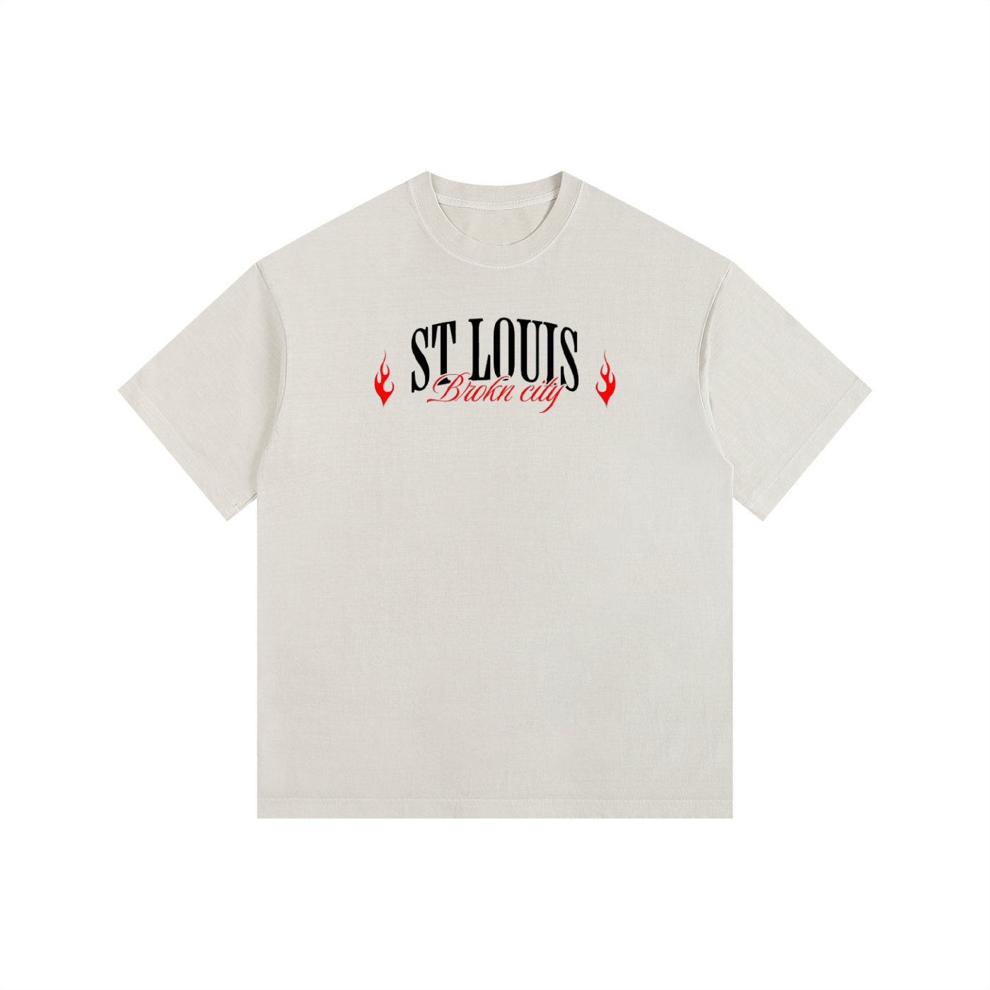 BROKNCITY " BC St Louis" Vintage Washed Oversized Tee