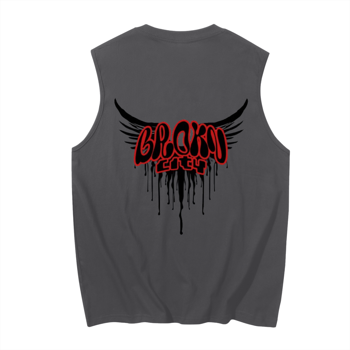 BROKNCITY Workout Wing Tank Top
