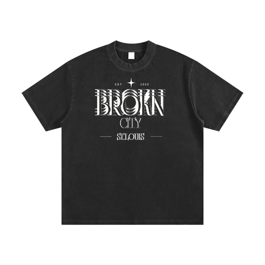 BROKNCITY STL Heavyweight Vintage Tee