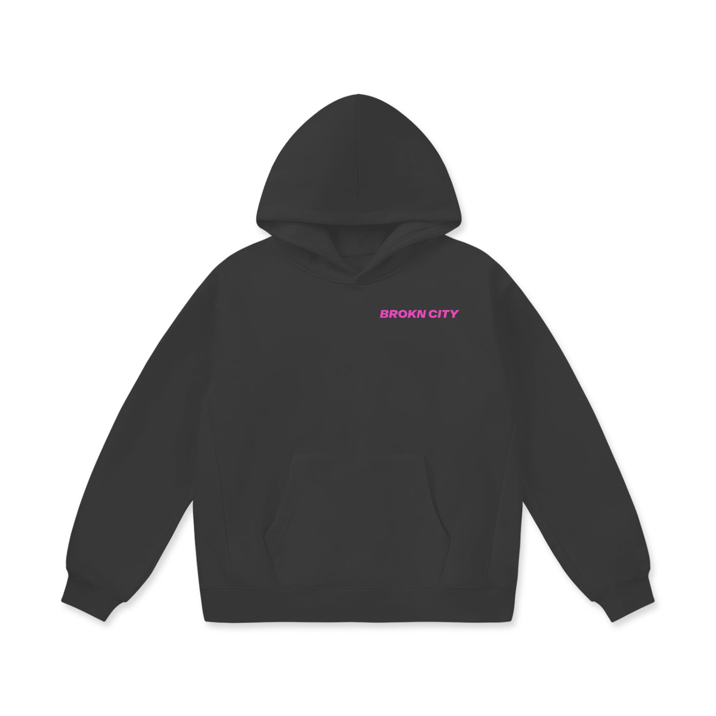 BROKNCITY "AO PINK" Oversized Heavyweight Hoodie