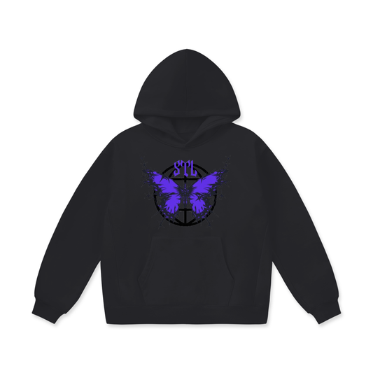 BROKNCITY "314 Butterfly Purple Edition" Oversized Heavyweight Hoodie
