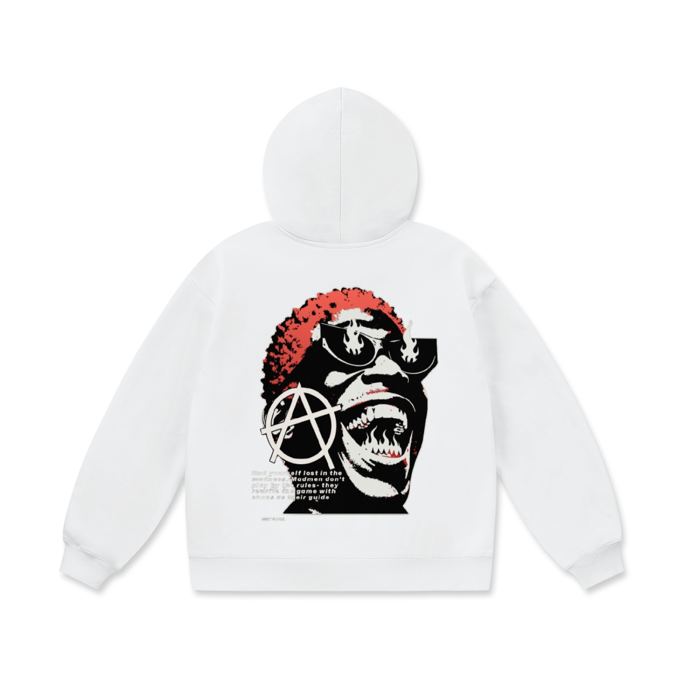 BROKNCITY "AO Red" Oversized Heavyweight Hoodie