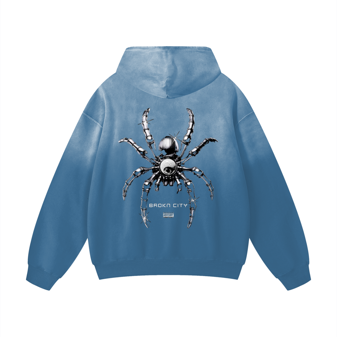 BROKNCITY Sunburst Spider Hoodie
