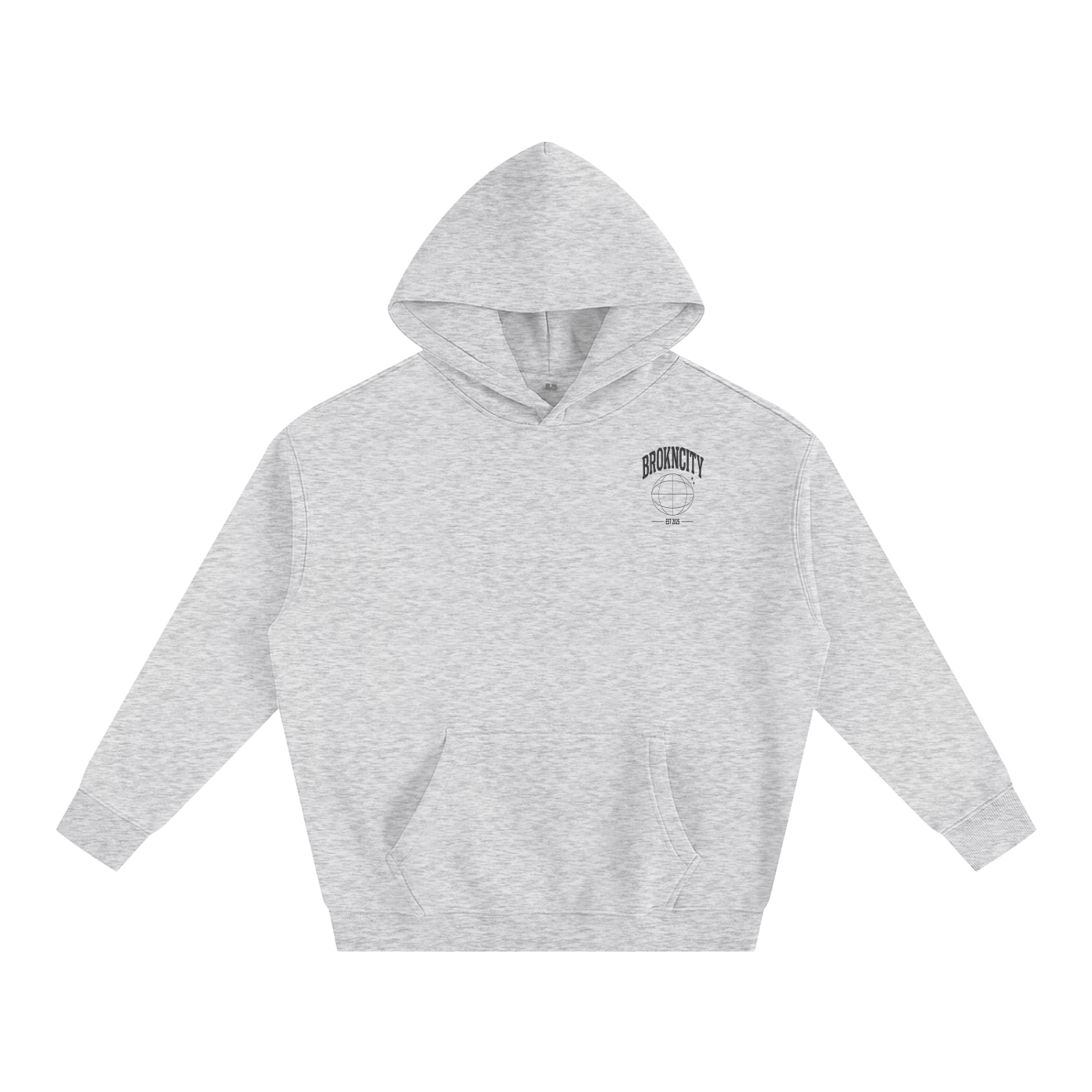 BROKNCITY Oversized Logo Hoodie
