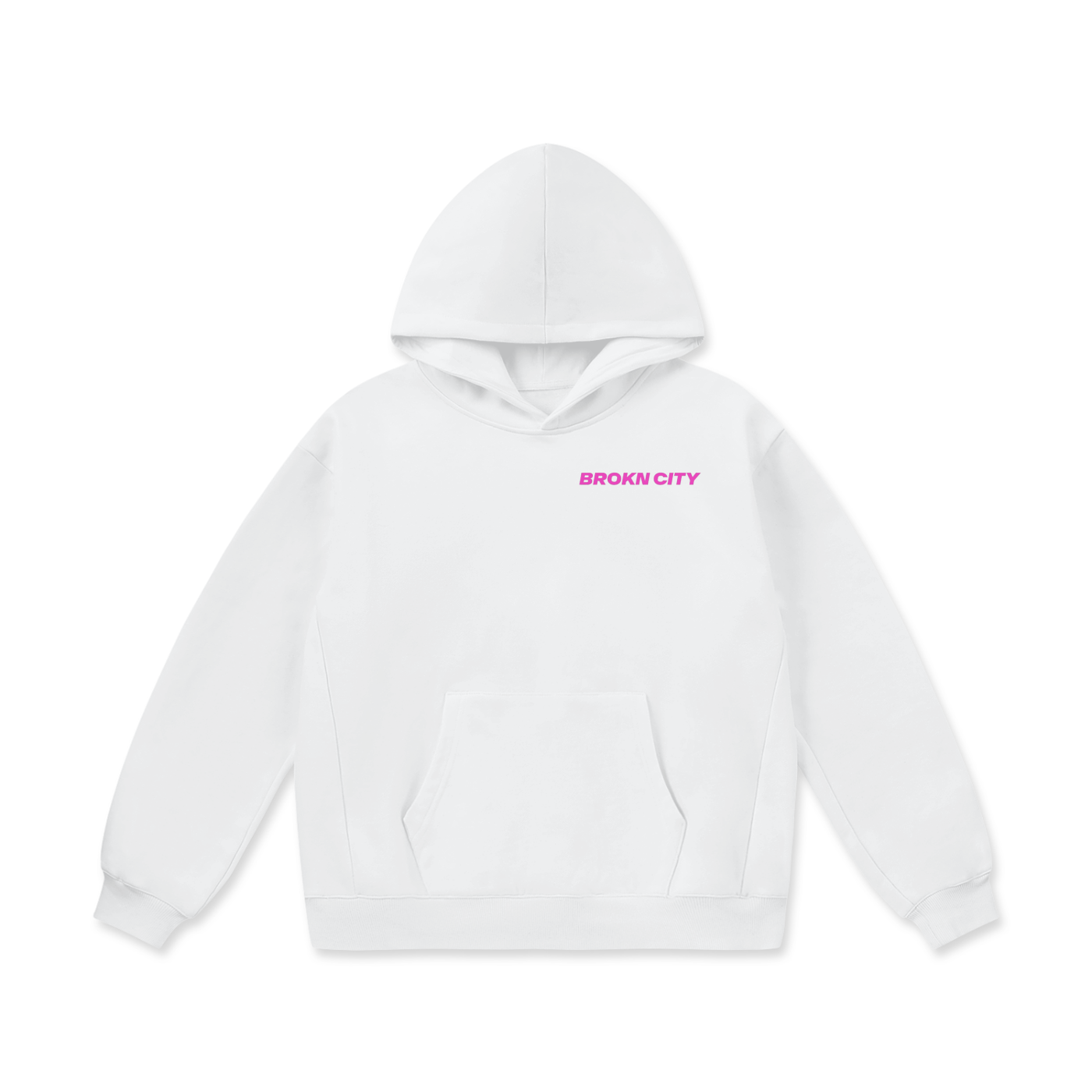 BROKNCITY "AO PINK" Oversized Heavyweight Hoodie