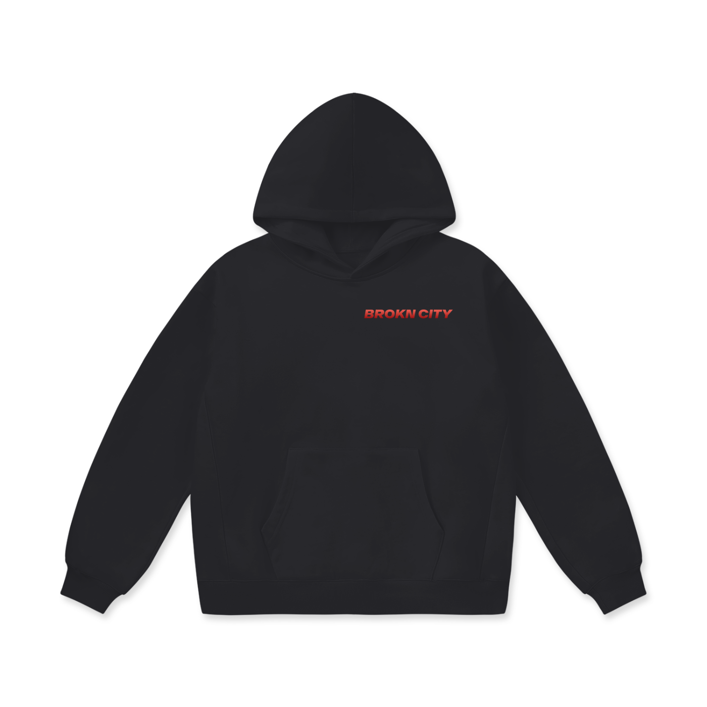 BROKNCITY "AO Red" Oversized Heavyweight Hoodie
